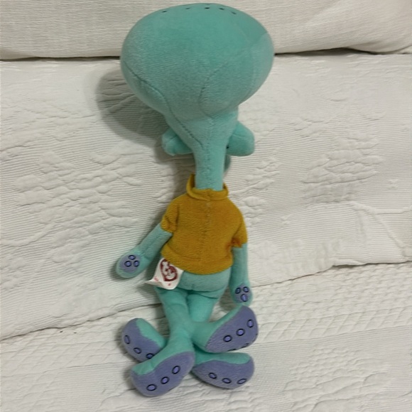 Collectible Ty Squidward Tentacles Beanie Baby Stuffed Animal 2004. - Picture 2 of 14